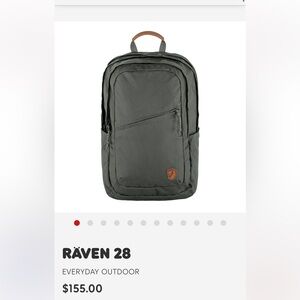 Fjallraven Raven 28 Litre Backpack Super Grey